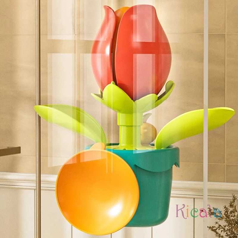 Baby Funny Sunflower Bath Toy Water Spray Sprinkler Blooming Sunflower Toddler Shower Toys with Portable Shower Head J251023