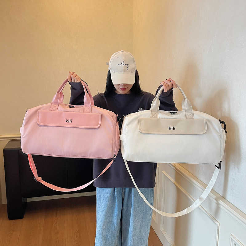 Shortdistance Travel Bag for Men and Women New Large Capacity Fashion Business Trip Luggage Bag Casual Handheld Singleshoulder Sports Gym Bag W251023