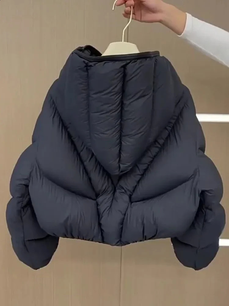 Autumn Winter Women Down Jacket Soft Warm Coat White Goose Puffer Short Outerwear Lightweight Fashion Casual 251022