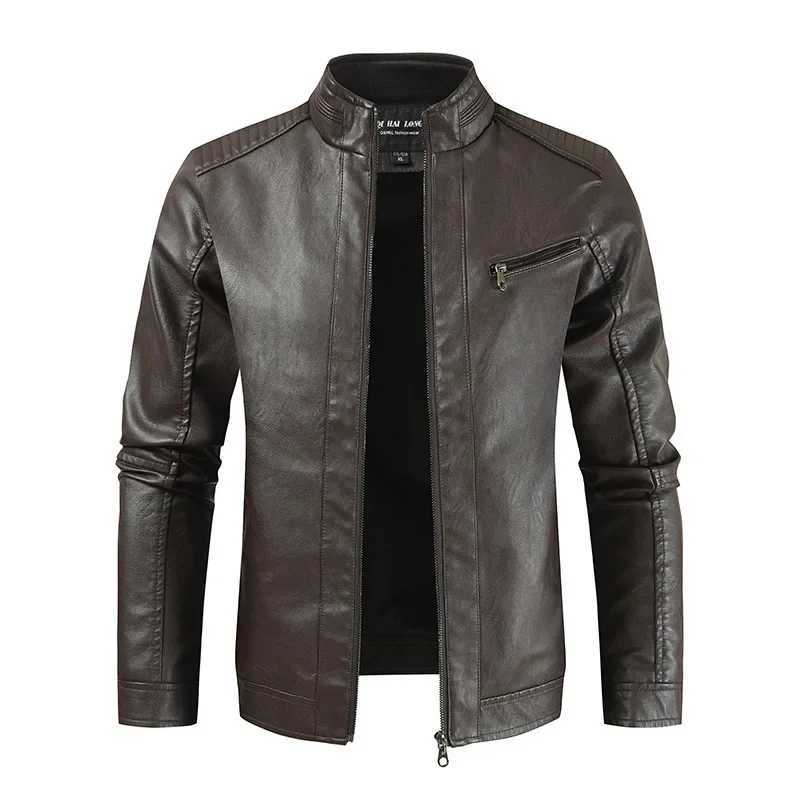 2023 AutumnWinter New Plus Size Mens Casual Jacket Leather Outerwear European And American Style For Fashion And Comfort W251023