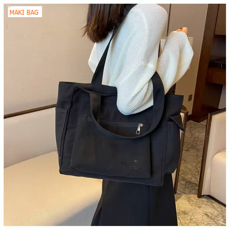 European and American new commuter bag, large capacity handbag, women's new canvas shoulder handbag, designer bag, shoulder bag, luxury bag