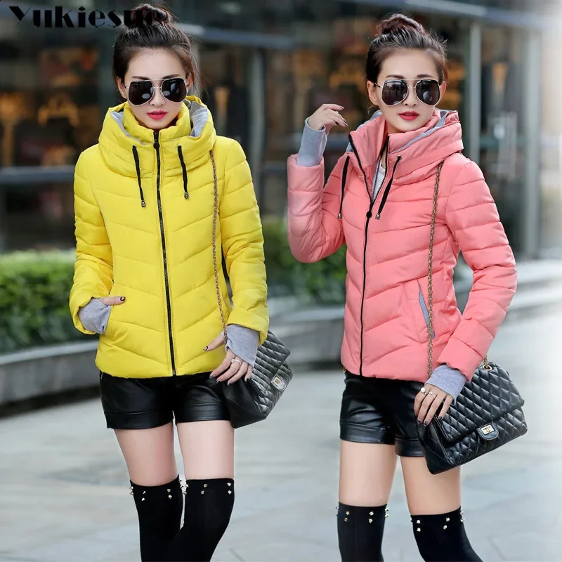clothes Winter XXXL Jacket Women hooded Solid Color Short Female Coat Parka Outwear For Women Jaqueta Feminina Inverno 251013