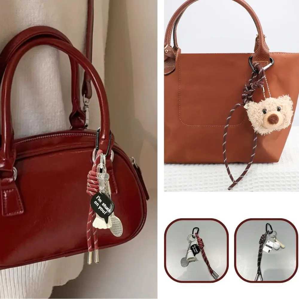 Tote Bag RopesCute Bag Decors Y2K Keychain Bag Pendants Hand Woven Phone Rope Women Bag Ropes Baseball Badminton Tennis Pendant Z251023