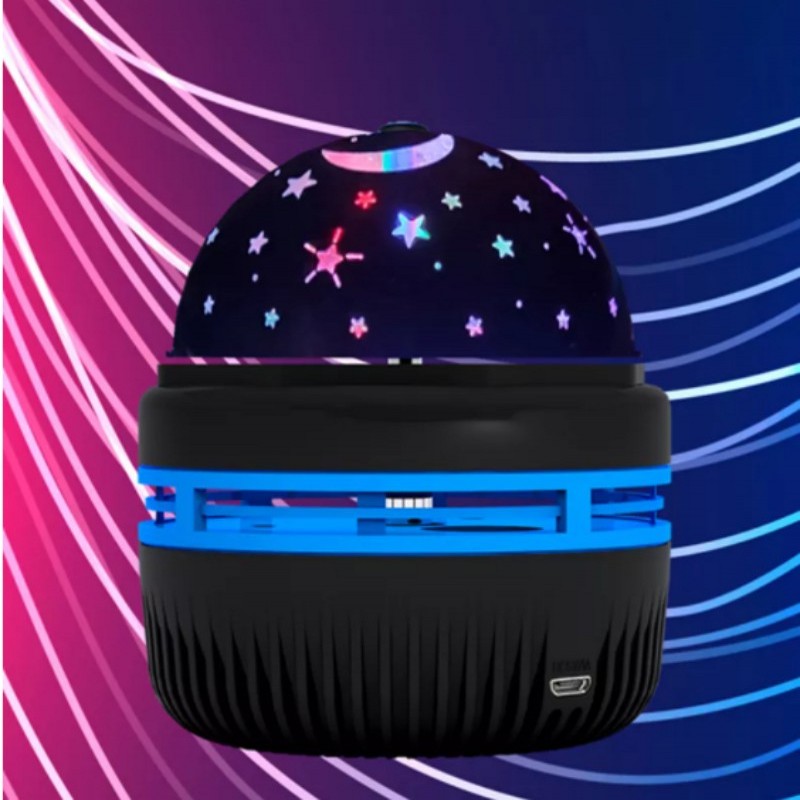 USB Powered Rotating Starry Sky Projector, ABS Colorful LED Party Atmosphere Lamp for Disco & Home Decor--Starry Sky stage lights