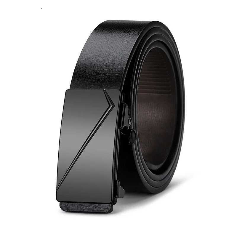 Fashion Simple Mens Business Automatic Buckle Belt Highquality Mens PU Belt Suitable For Formal Occasion Clothing AccessoriesXJ251023