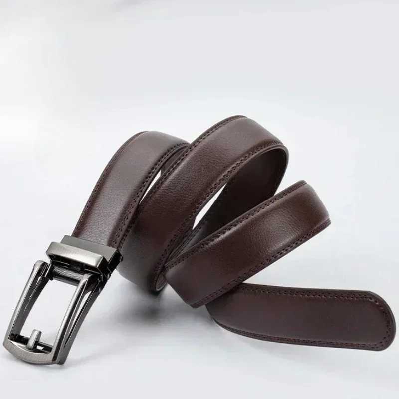 Click Leather Belts for Men 35cm Click Belt with High Quality Alloy Automatic Buckle Unisex Classic Business Belts for JeansXJ251023