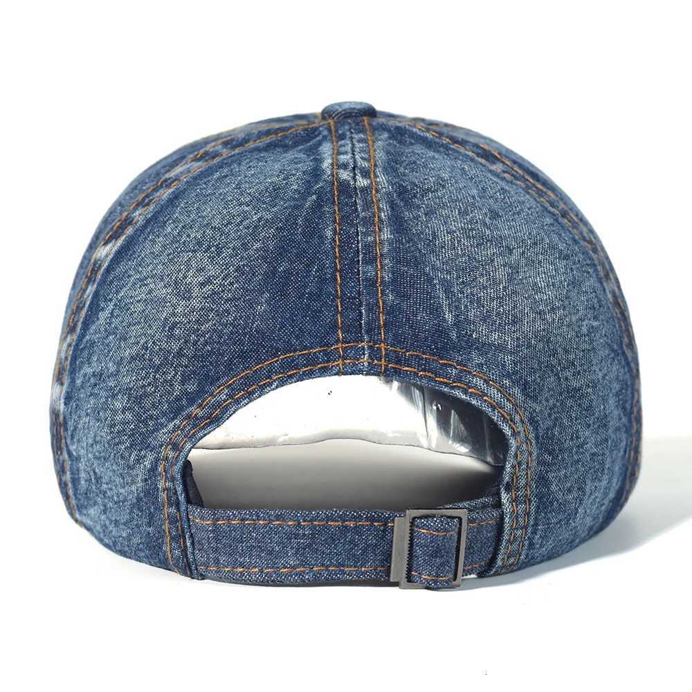 Vintage Washed Cotton Baseball Men Wen Denim Dad Hat Adjustab Trucker Sty Low ProfiW251023