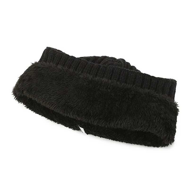 Outdoor Men Winter Knitted Hat Plush Warmth ed Earmuff Casual Fashion Faux Fur Li Bber Hats Cycling Ear ProtectionW251023