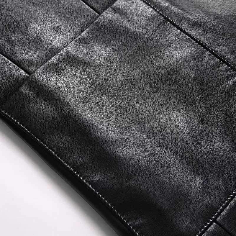 Mens PU Leather Jackets Autumn Winter Turn Down Collar Motorcycle Outerwear Men Solid Loose Casual Leather Blazer Plus Size 8XL W251023