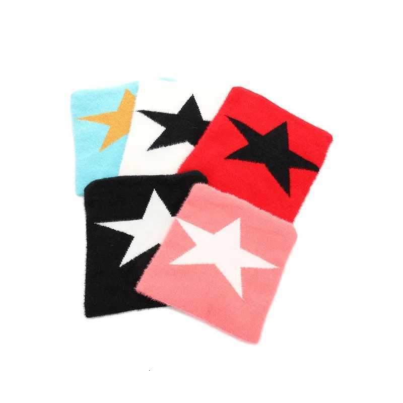 Halloween Devil Cat Ear Star Jacquard Knitted Hat Plush Warm AutumnWinter Street Y2K BeaniesXJ251023