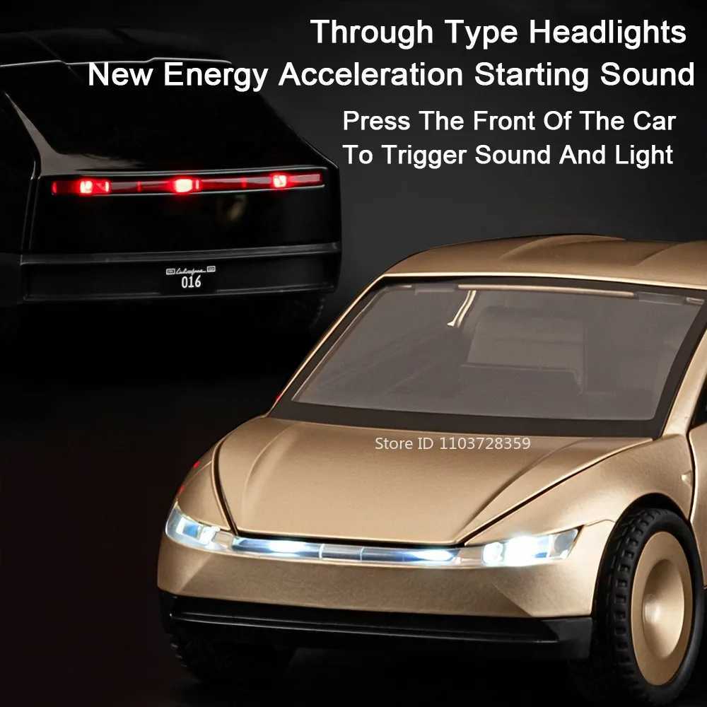 132 Robotaxi Corolla Mini Car Toy Models Alloy Diecast Sound Light Rubber Tires Pull Back Doors Opened Vehicle Toys Kids GiftsT251023