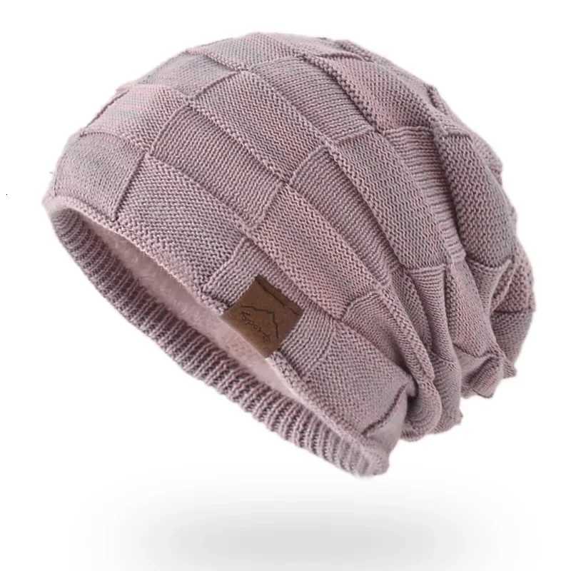 Winter Hat Warm Plus Size Outdoor Knitted Male Female Wool Bobble Hat Casual Stretch Crochet Beanies Hat Cap For Women MenXJ251023
