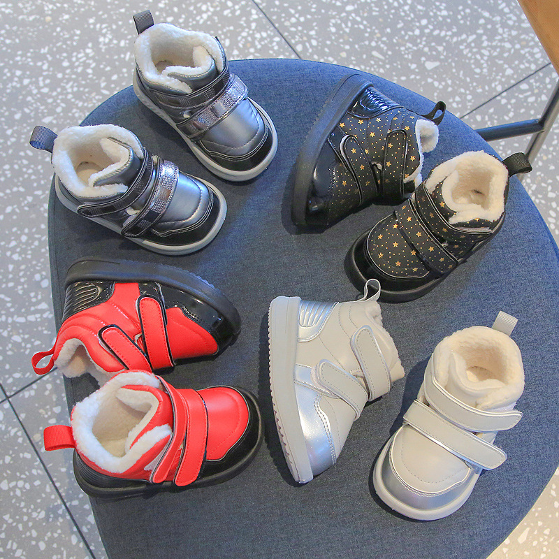 Toddler Infant Winter Fur Boots Shoes Little Kids Warm Furry Plush Shoes Littlesprouts Children Snow Boots Sizes 15 - 24 US0.5C-US7.5C L1170