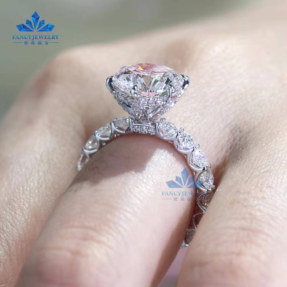 Igi Certified CVD HPHT Lab Grown Diamonds 14K18K Solid GoldWhite Gold Engagement Rings for WomenMen