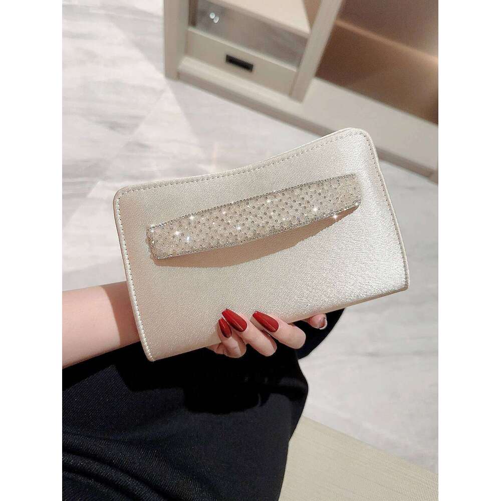 Women's Fashion Satin Dress Evening Clutch Banquet Wedding Party Prom Bag