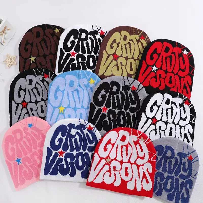 1PC Knitting Cap Men Women Paragraph Quality Beanie Cap Y2k Warm Fashion Hundred Take Ins New Net Red Design Sense Niche Cold CaXJ251023