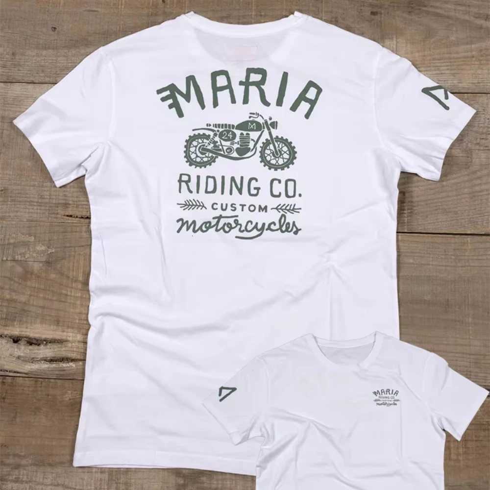 2025 Motocross Casual Retro Tshirt Motorcycle Sport Speed Conquer Mens MARIA Loose Breathable Sweat Absorbing Quick Drying TopXJ251023