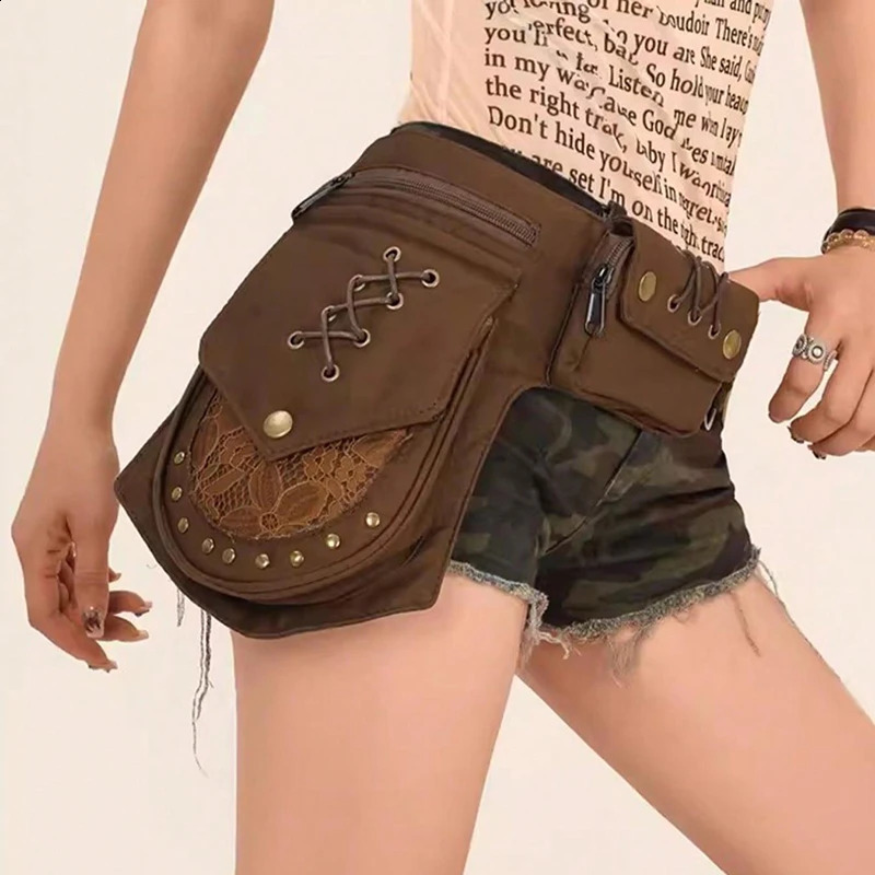 Personalized womens waist bag is simple lightweight and portable leg 251014
