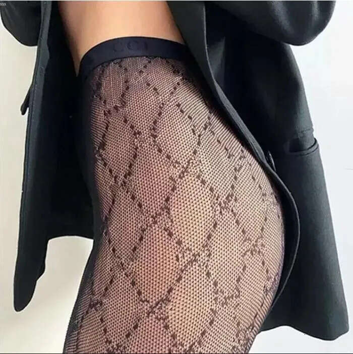 Fashion 2023 omens Sexy Lace Stocking Letters Pattern Long Socks Classic Stockings Hot Hosiery Womens Leings Tights Letter print underwear Designer