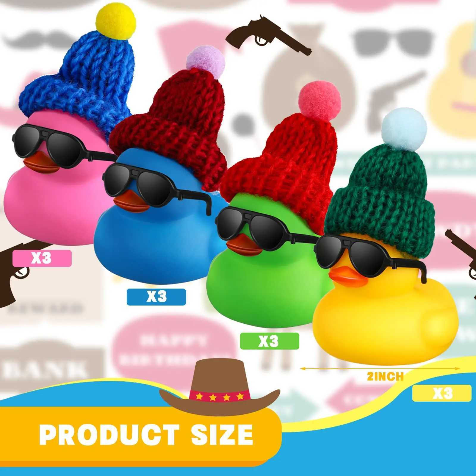Mini Rubber Ducks with Sunglasses Hats Cruise Rubber Ducks in Bulk Gift Small Bathtub Toy for Hiding Party Favor J251023