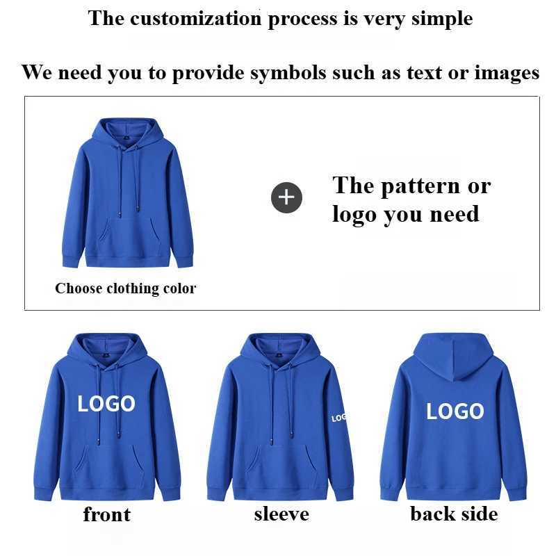 Autumn Winter Clothing Mens And Womens Warm pure cotton Sweater Tops Personalized Printed Hooded Shirts Customized sT251023