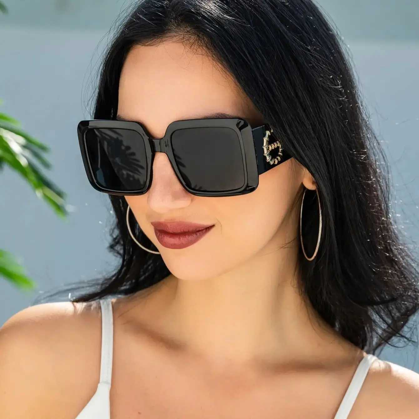 2pcs Brand Square Sunglasses For Women Men Brand Design Luxury Sun Glasses Classic Vintage Female Shades Eyewear UV400W251023