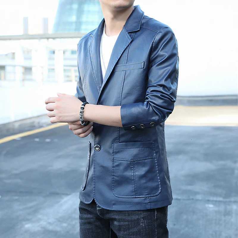 2025 spring and autumn new coat mens warm leather casual popular mens pu leather jacket leather suit mens size M6XL W251023