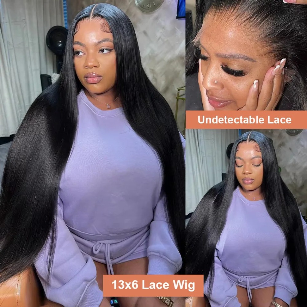 250% Wear And Go Glueless Human Hair Wig Glueless Wig HD Transparent Human Hair Wig Pre Cut Pre Plucked Lace Closure Wig Synthetic