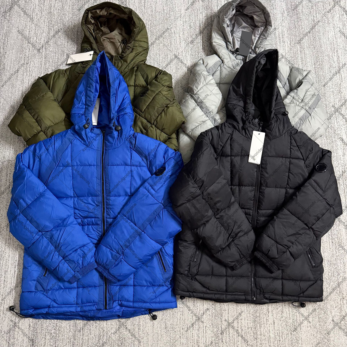 Mens designer jacket pufferr jackets classic glasses fashion company couple warm winter coat