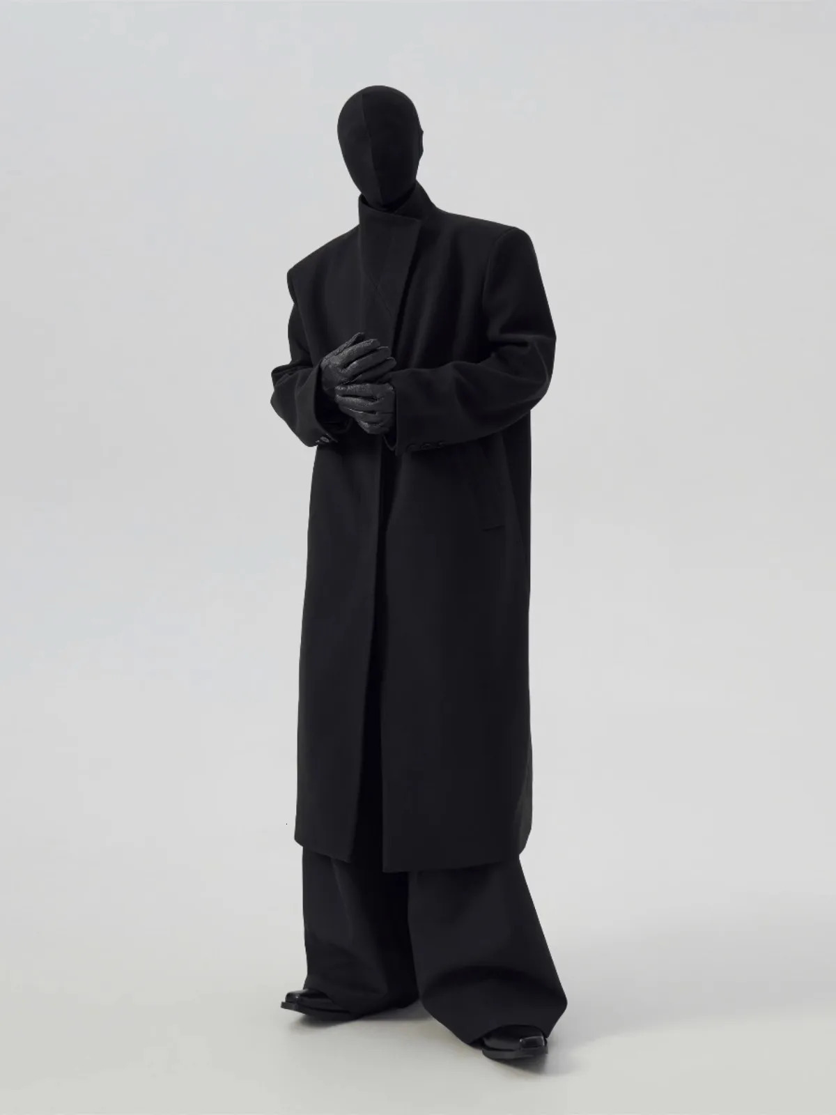 Mauroicardi Autumn Winter Long Warm Soft Black Wool Blends Coat Men er Clothes Elegant Chic Woolen Overcoat 251016