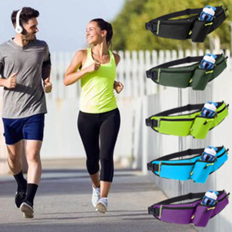 Waist Bag Running Waterproof Sports Belt Gym Portable Lightweight Hydration Water Bottle Hip Pack 251014