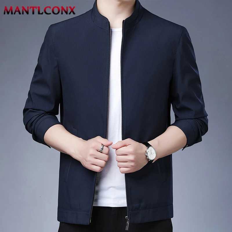 Stand Collar Thin Mens Jacket Men Blazer Newest Spring Autumn Business Jacket Coat Male Casual Outerwear Men Clothing Brand W251023