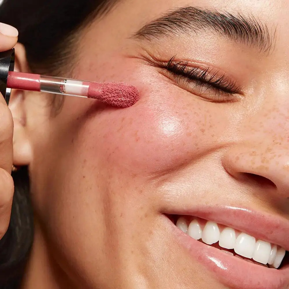 Saie Liquid Blush Highlighter Contouring Illuminating Shimmer Powder Quickdrying Nonsticky Natural Facial Makeup Soft Texture 251023