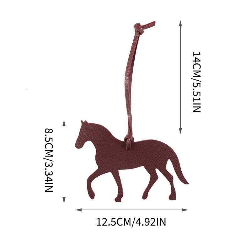 Stallion Pu Leather Bag Pendant Cute Pony Pendant Leather Bag Pendant Accessories Hanging Decoration Z251023