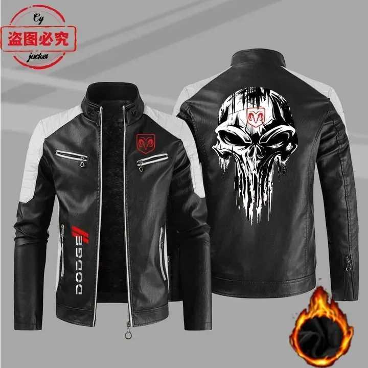 Car Retro Washed PU Leather Jacket Windproof Autumn and Winter Mens Racing Suit Spring and Autumn Leather Jacket W251023