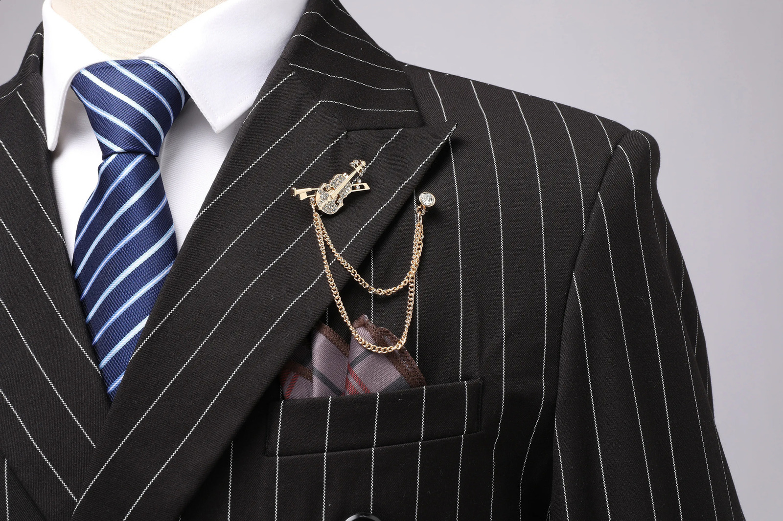 Mens DoubleBreasted Suit Classic Formal Business Wear 251023