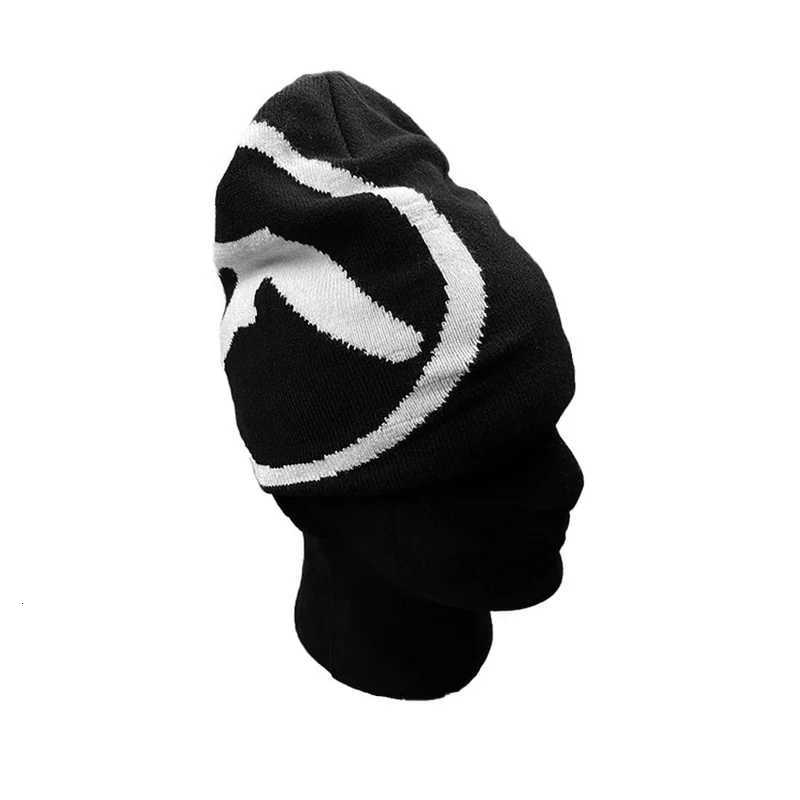Womens Hat Knitting Beanies Aphex Twin Caps Men Y2k Streetwear Winter Fashion Pullover Kpop Vintage Gothic Warm Hip Hop UnisexXJ251023