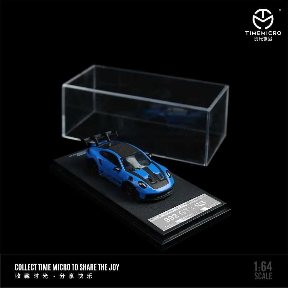 TIME MICRO 992 GT3 RS Blue Painting Simulation Alloy Car Model for Collection Display GiftT251023