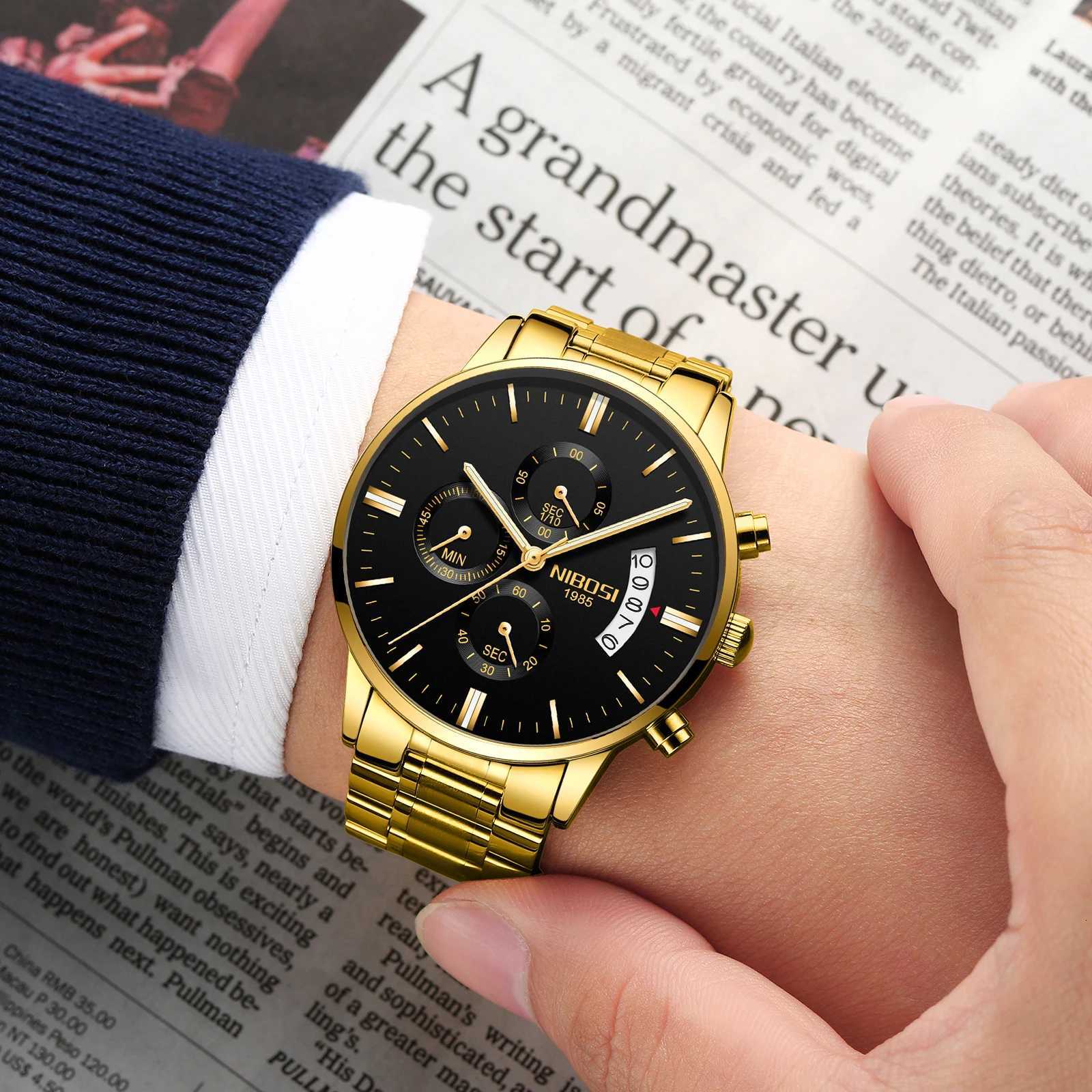 NIBOSI Mens Watches Top Brand Luxury Famous Mens Dress Watch Fashion Casual Military Quartz Wristwatches Saat Relogio MasculinoL251023