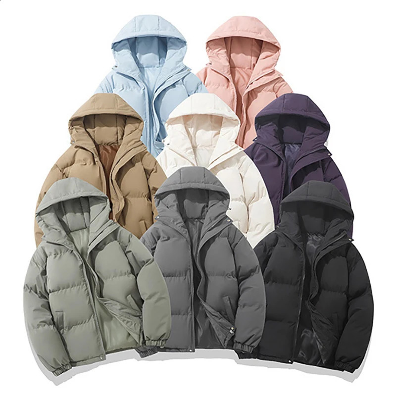 Multicolour Winter Clothing Casual Hooded Jacket Cotton Y2K Jackets Coats Mens ropa hombre 251017