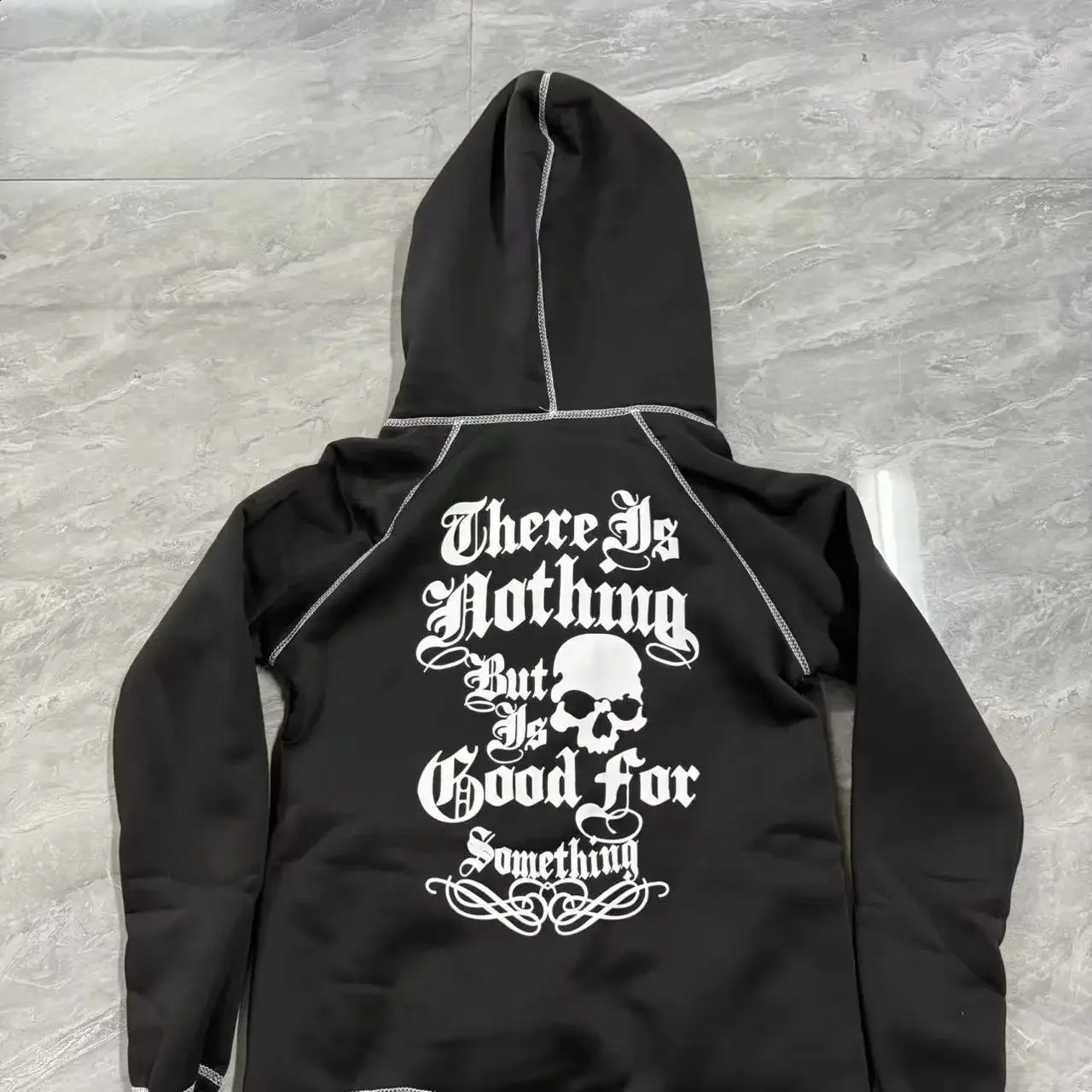 Gothic Style Zipper Hoodie Womens n Sense Cross Skeleton Leopard Print Open Cardigan Thick Winter Polyester Fiber 251022