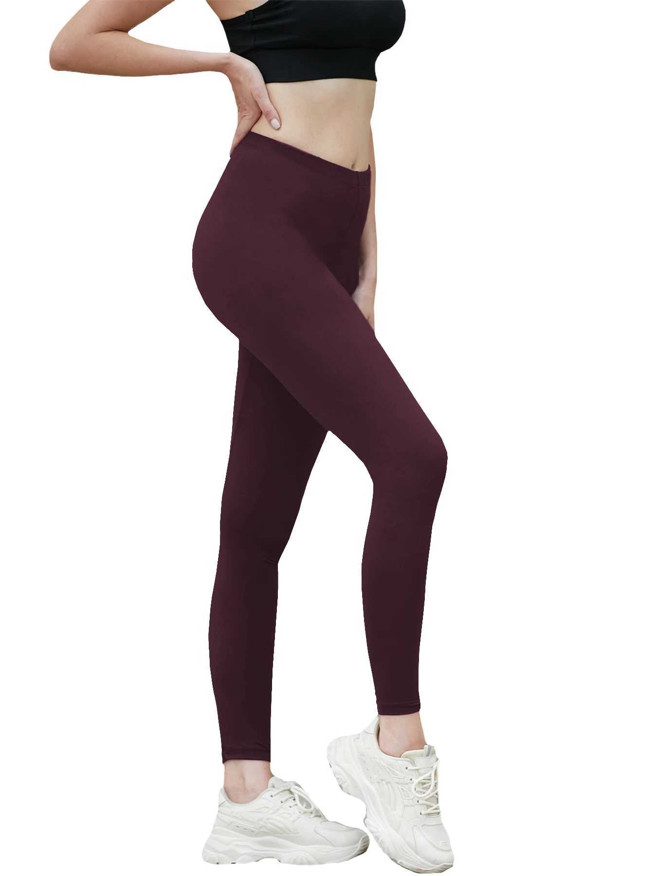 Womens Super Soft Leggings High Elasticity No See Through Workout Yoga Running Athletic Push Up Gym Long Fitness LeggingsT251023