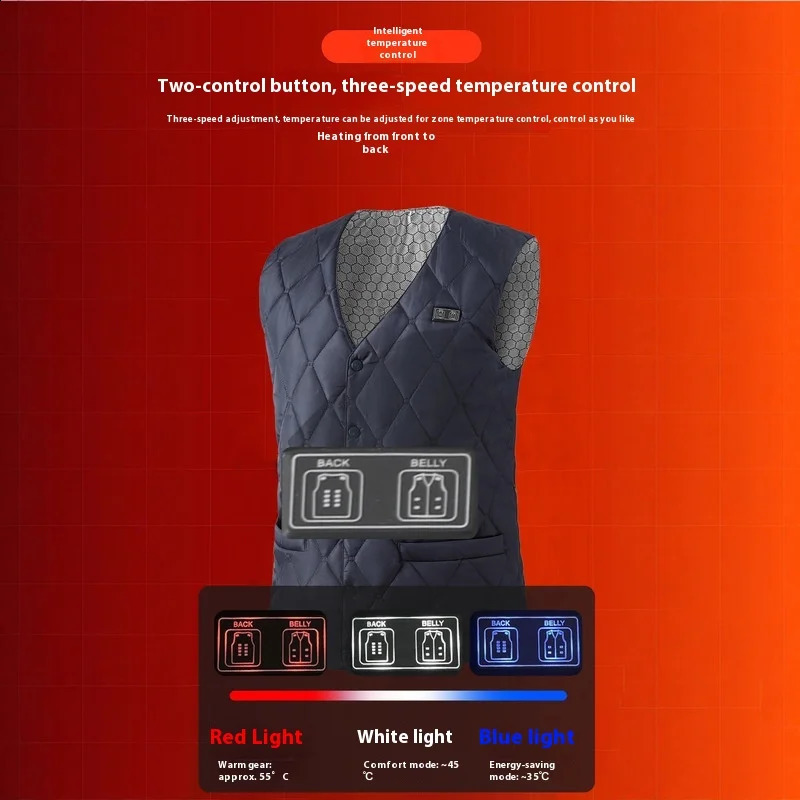 Smart Heating Vest Winter Warm USB DC Electric Constant Temperature Unisex Sixteen Zone Motorcycle Rider 251023