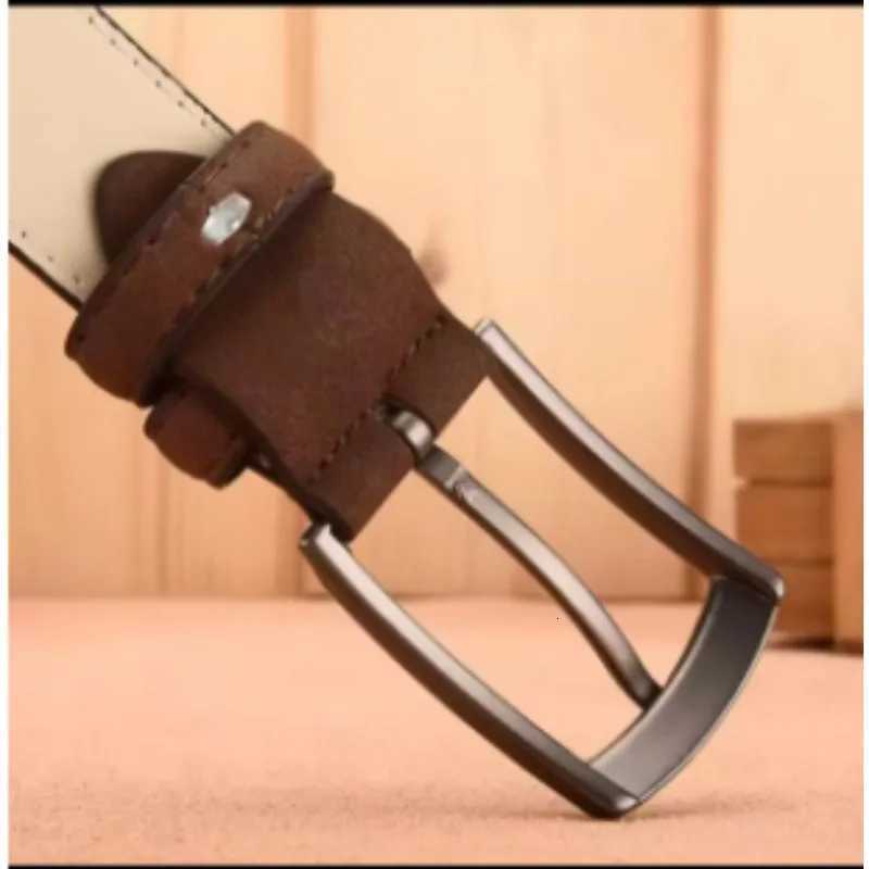 MenS Suede Belt Retro Trend Alloy Buckle MenS Belt Large Size Genuine HighEnd Belt 2023 New Gift for Boyfriend and DadXJ251023