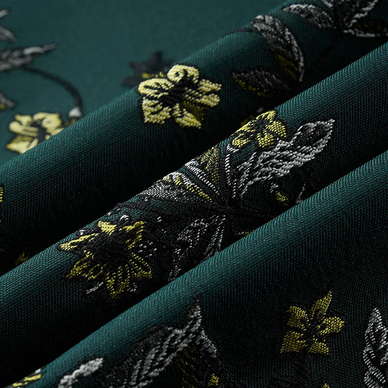 Mens Slim Fit Business Blazer Green Pattern Casual Autumn Winter Fashion Handsome Trendy Suit Jacket for Men 251023