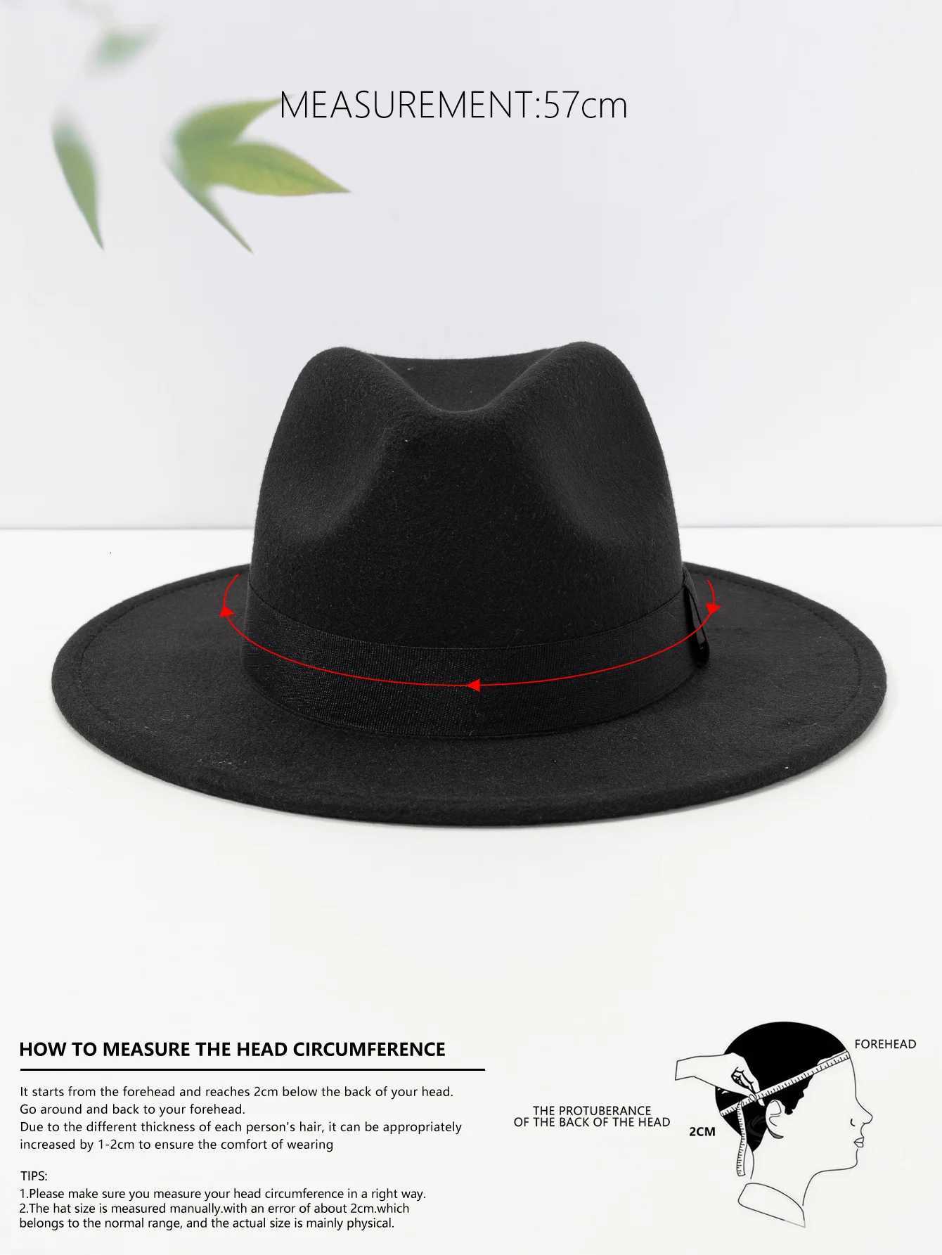 Autumn and winter men and wens new large brimmed hats fashionab woon jazz hats English sty top hatsW251023
