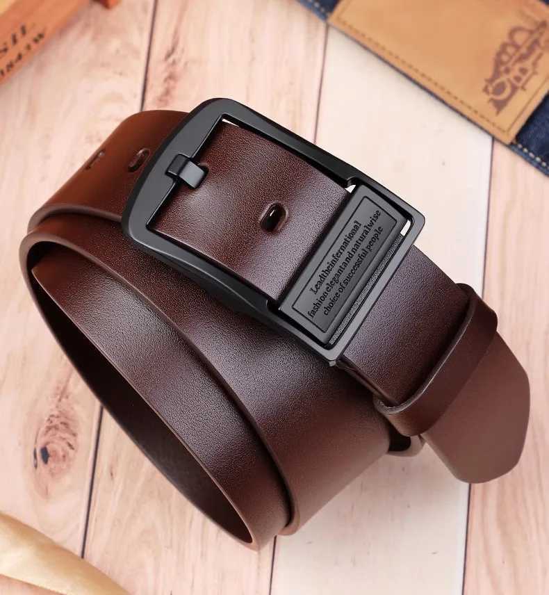 Mens genuine leather business belt high quality genuine leather suitable for work gatherings formal occasions jeans beltXJ251023