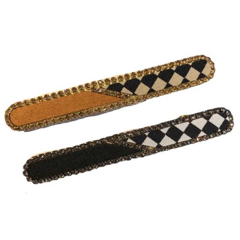 Korean New Rhinestone Leather Latt Hairpin Duckbill dr Bang Hair Clip Barrettes Pince Chux Accories for Wen Y251023