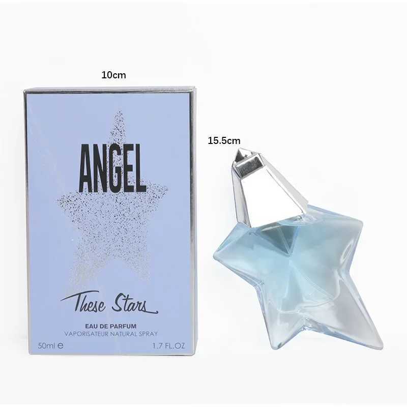 50ML Angel Eau De Parfum Refillable Spray Standing Star New Pheromone Elegant Charm Natural Vitality Perfume SprayW251023