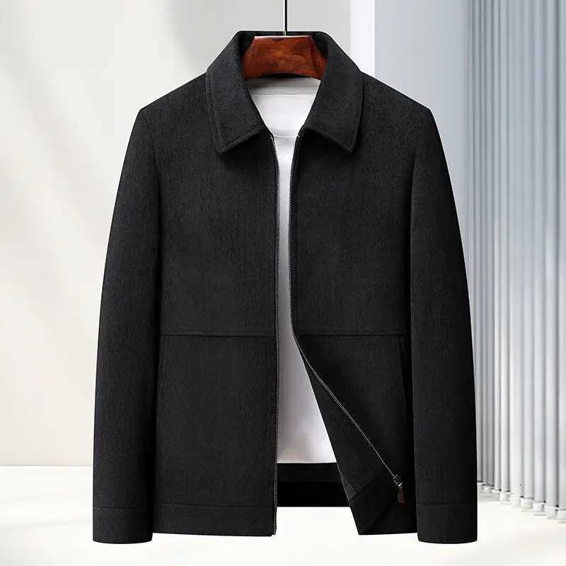 Spring Brand Business Jacket Men Casual Coats Zipper Simple MiddleAged Elderly Dad Clothes Office Outerwear Blazer Jackets Tops W251023